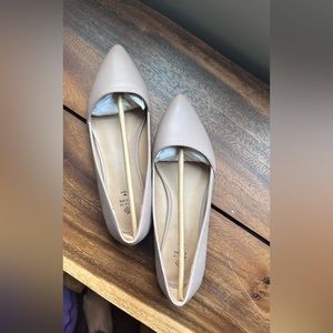 Call it spring vegan flats in beige. Never worn before. Fits like a US 8.